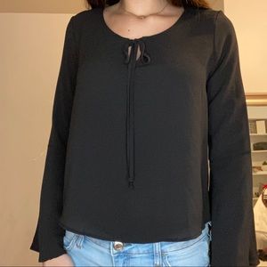 Black flowy blouse